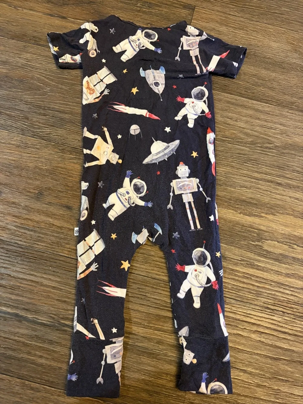 Bums & Roses Infant Short Sleeve “I Need Space” Outer Space Romper 6-9 Months